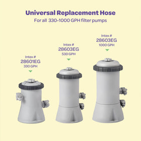 SEWANTA hose compatible with Intex models 607 and 637 pump