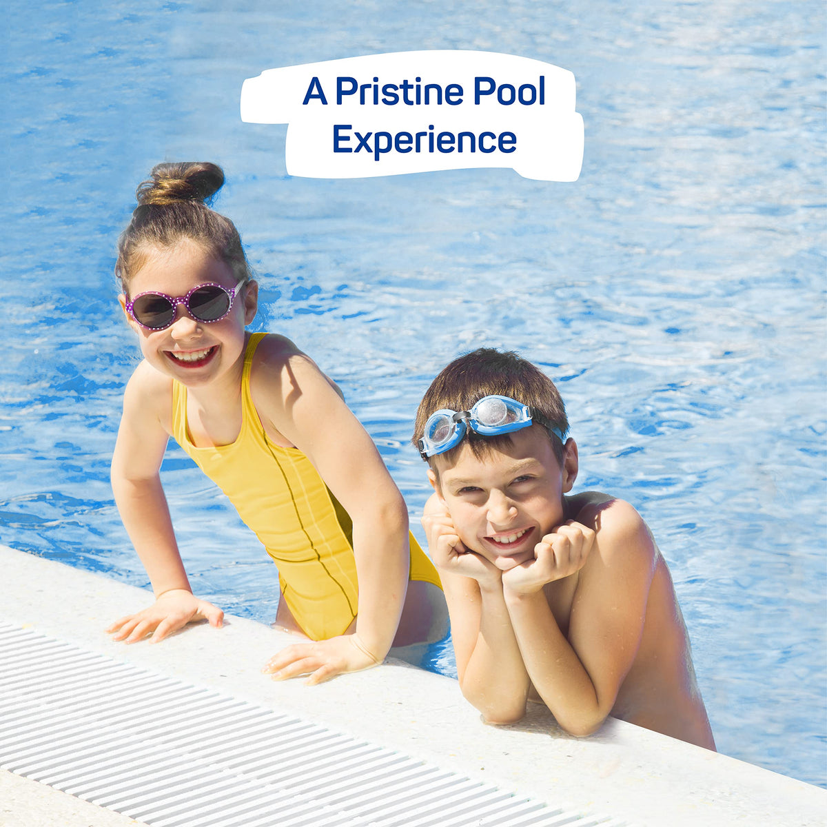 SEWANTA side loop tether secures floater at pool edge