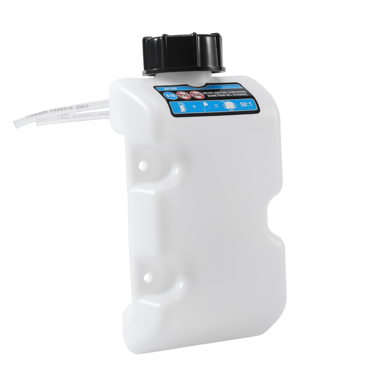 Seweder fuel tank with lines and filter for steady fuel delivery.
