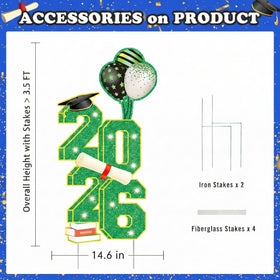 SewRung 2026 class sign stakes for quick yard setup.