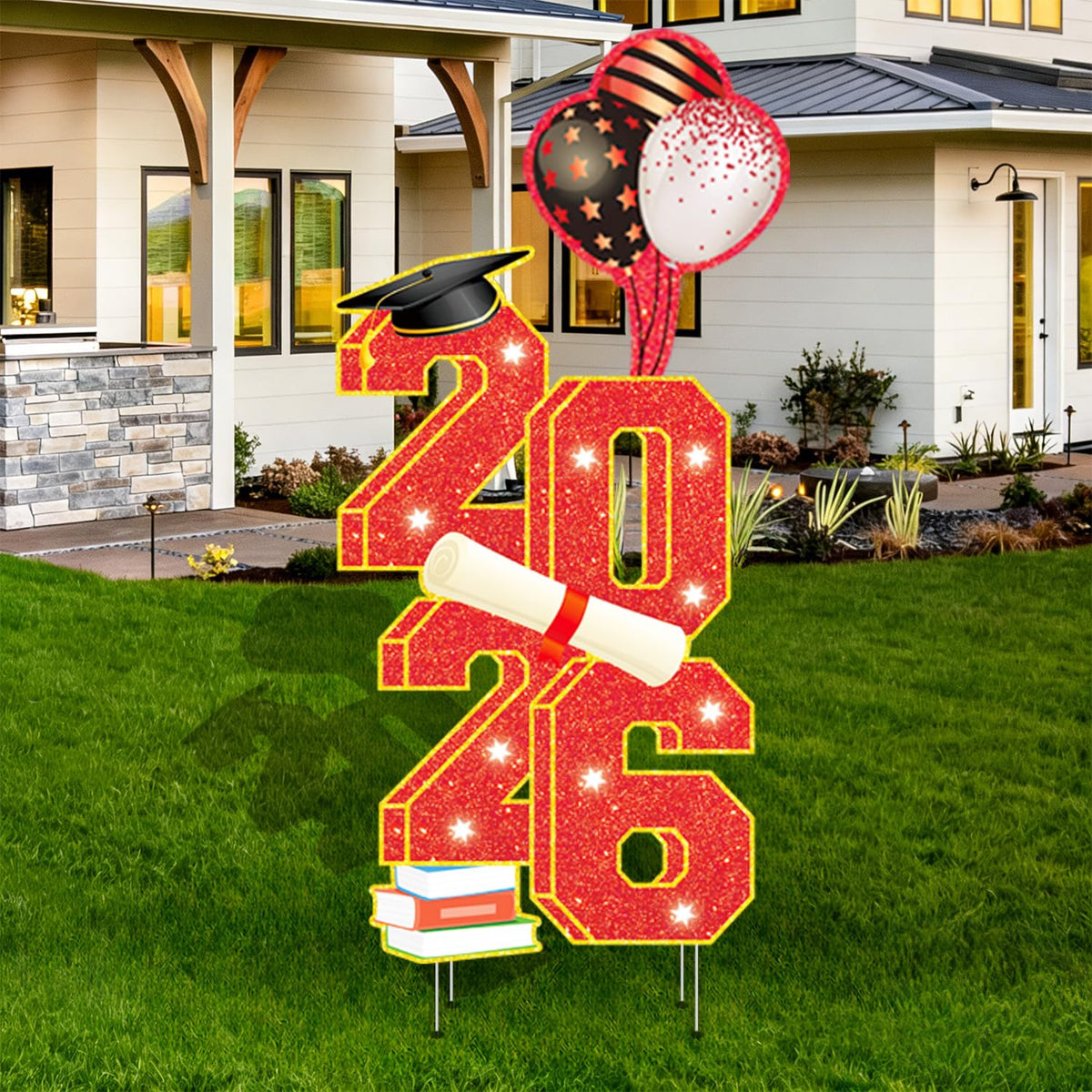 SEWRUNG 2026 graduation yard sign, 3-5ft, ideal for eye-catching outdoor display