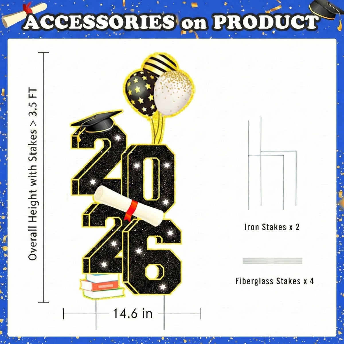 sewrung 2026 symbol sign with stakes highlighting class year celebration