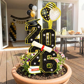 sewrung corrugated plastic graduation sign durable for seasonal use