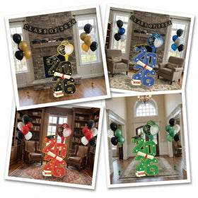 SewRung long-lasting graduation decor keeps your lawn festive all season.
