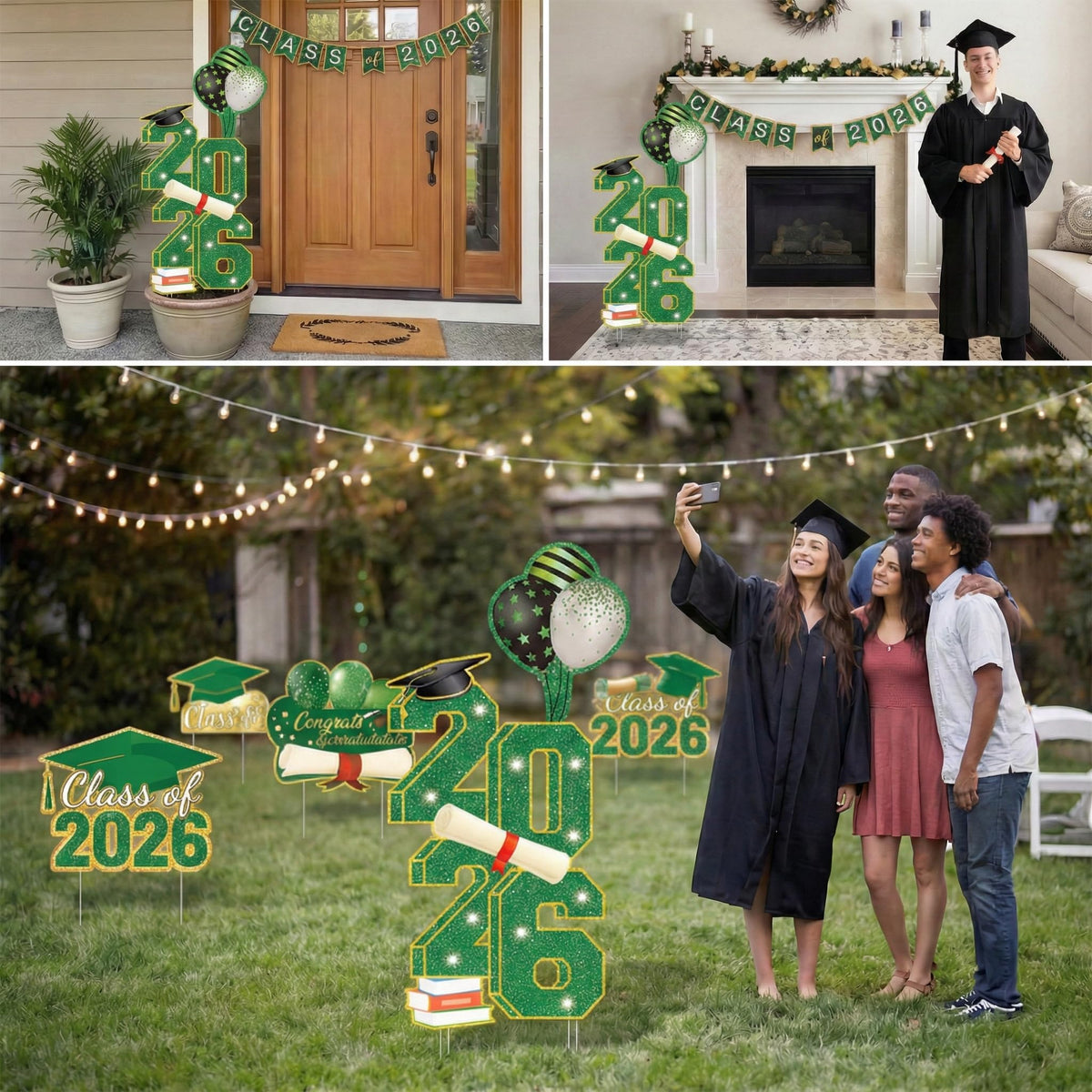 SewRung outdoor yard decoration ideal for congrats and photo moments.