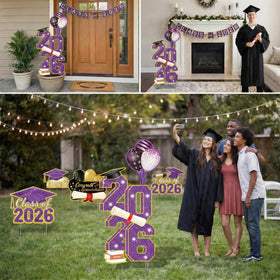 sewrung weather-resistant sign stays bright during the graduation season
