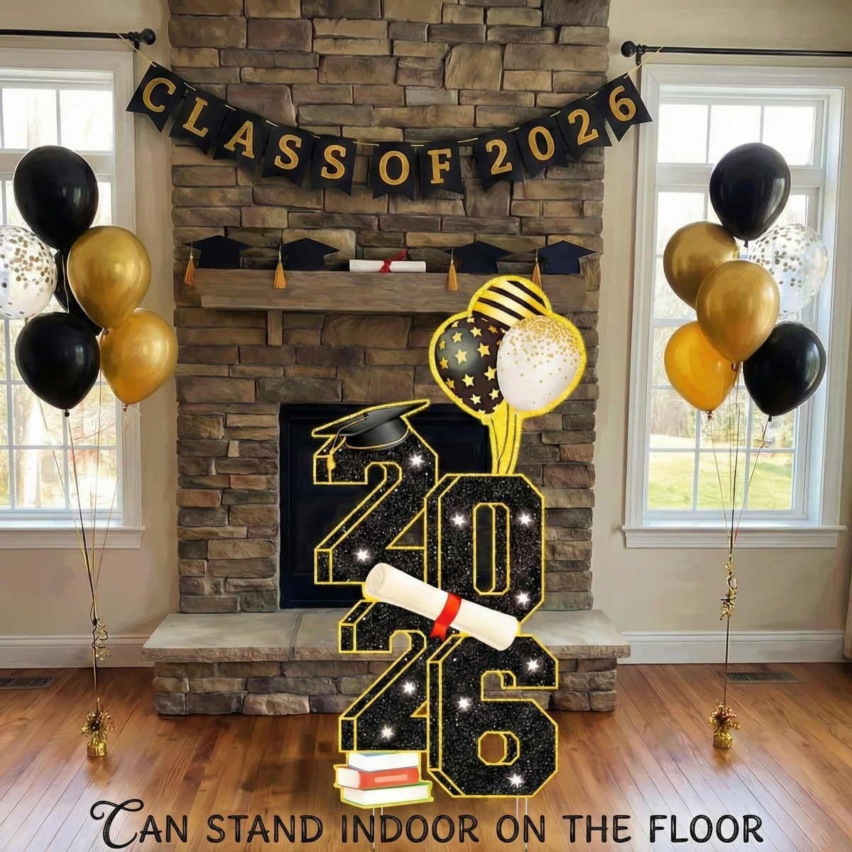 sewrung weather-resistant graduation yard sign suitable for wind rain