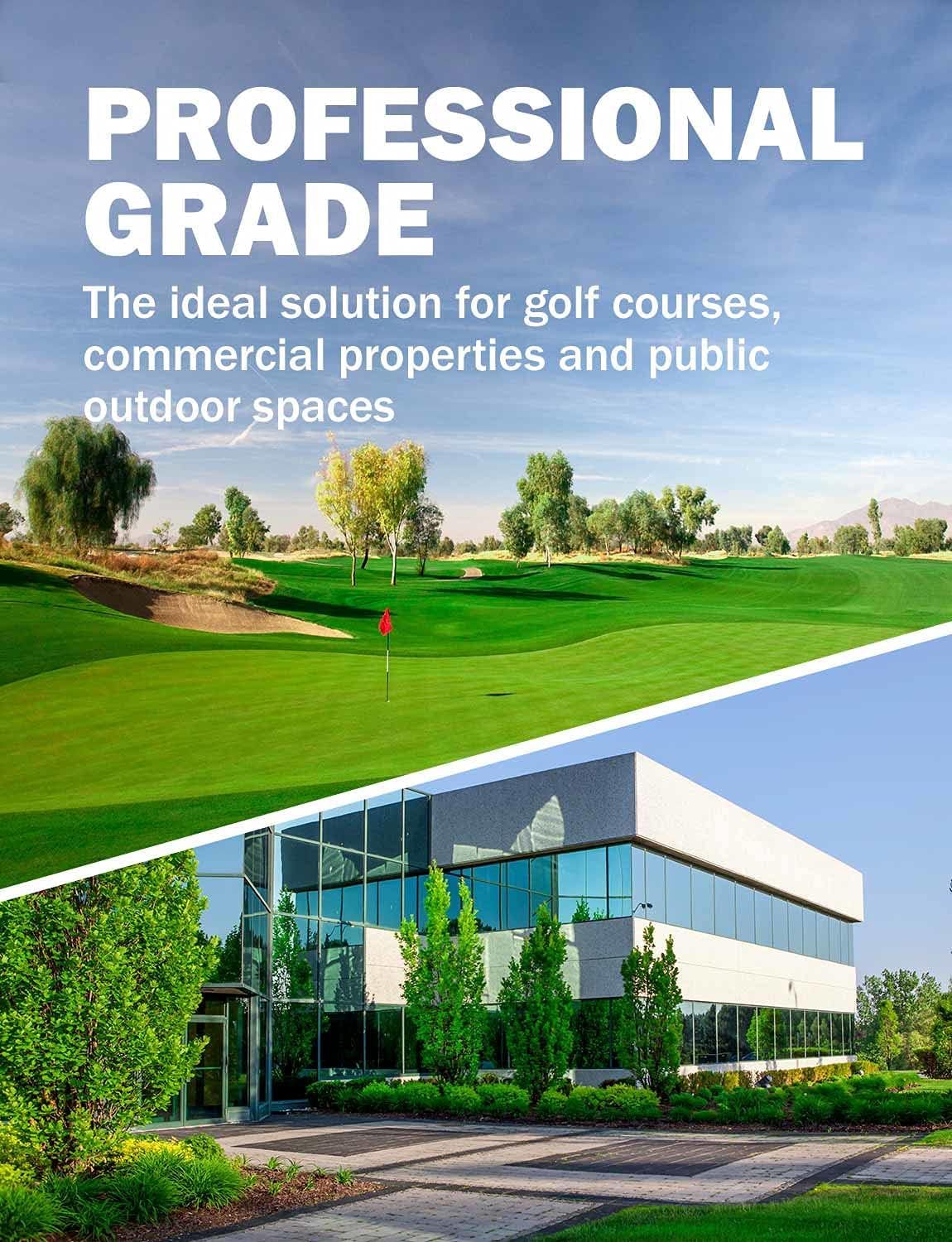 Seymour Renew Pristine green turf blending with surrounding landscape