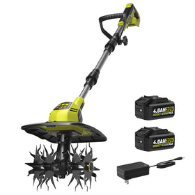 SEYVUM cordless tiller with brushless motor for efficient soil prep in tight spaces.