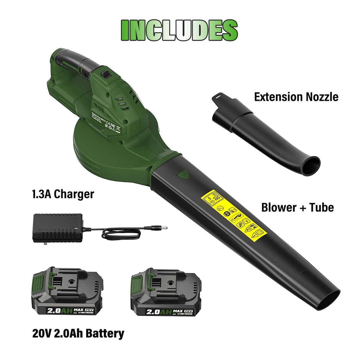 SEYVUM Leaf Blower ideal for garden, patio, and car detailing.