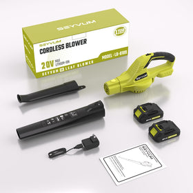 SEYVUM Leaf Blower with detachable tubes simplifies storage.