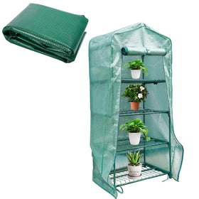 Sfcddtlg 4-tier greenhouse cover with roll-up door for ventilation and shade.