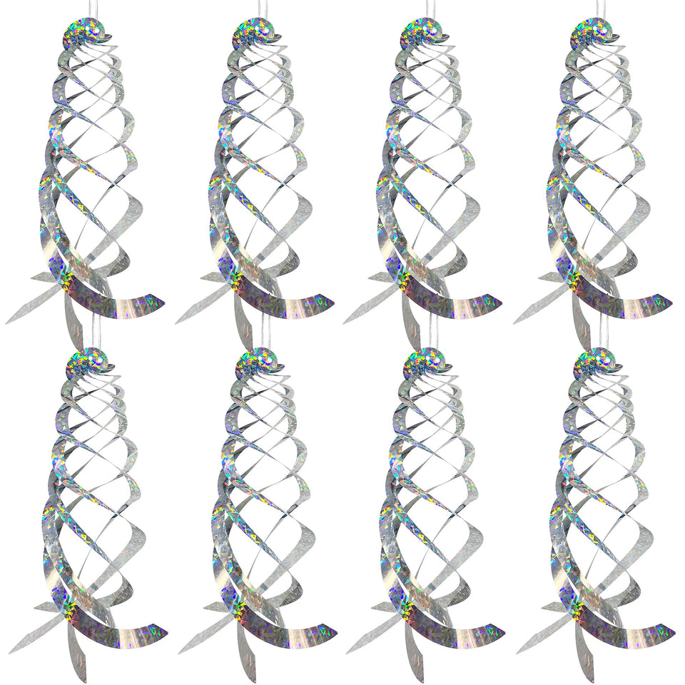 Sfcddtlg bird spiral reflectors deter birds from windows and gardens.