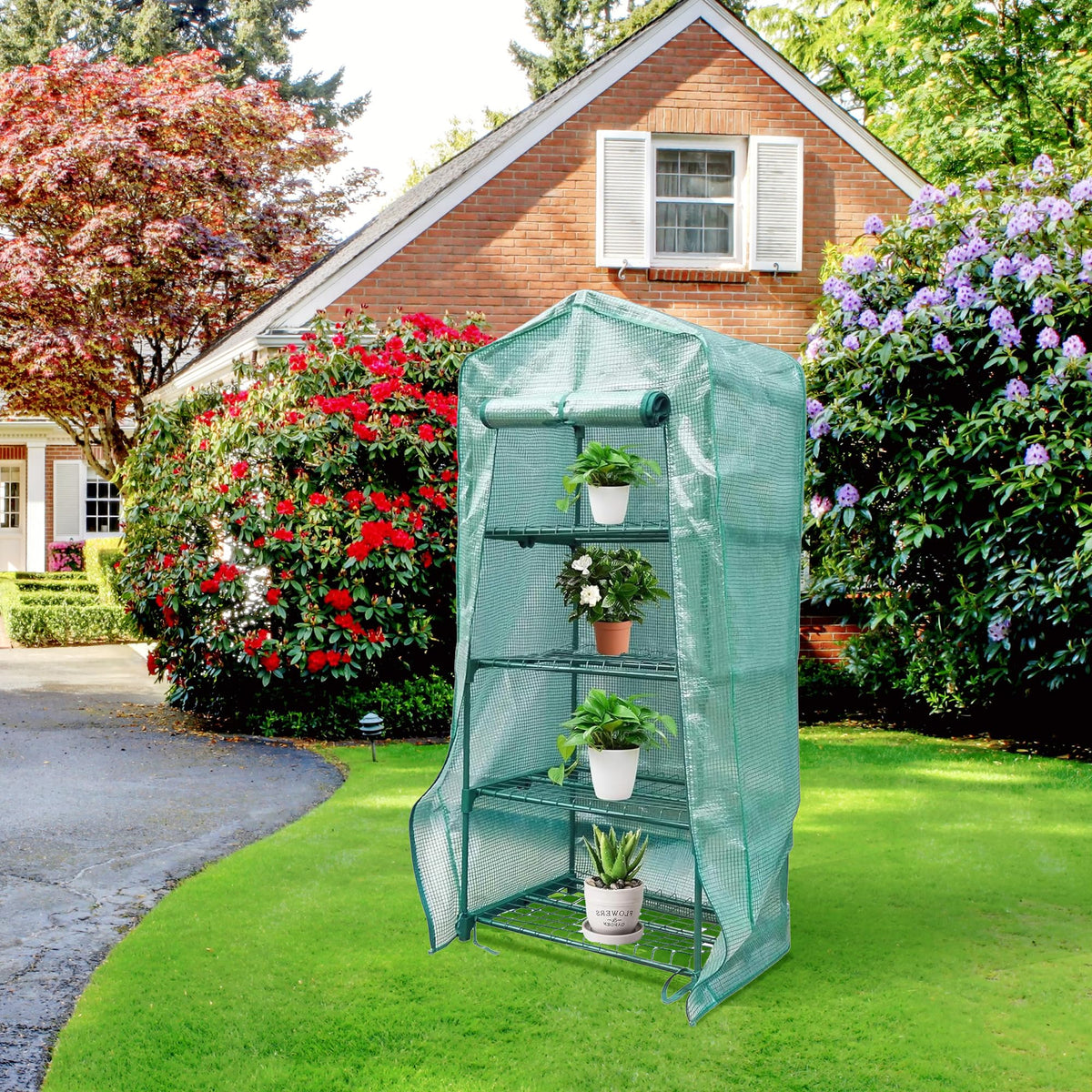 Sfcddtlg indoor-outdoor greenhouse cover supports versatile growing spaces.