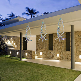 Sfcddtlg outdoor deterrent helps reduce bird droppings on patios.