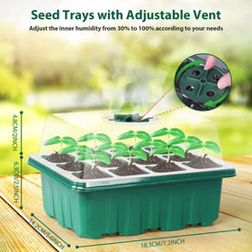 Sfee base greenhouse tray provides stability and drainage