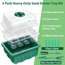Sfee seed starter dome with adjustable vent for humidity control