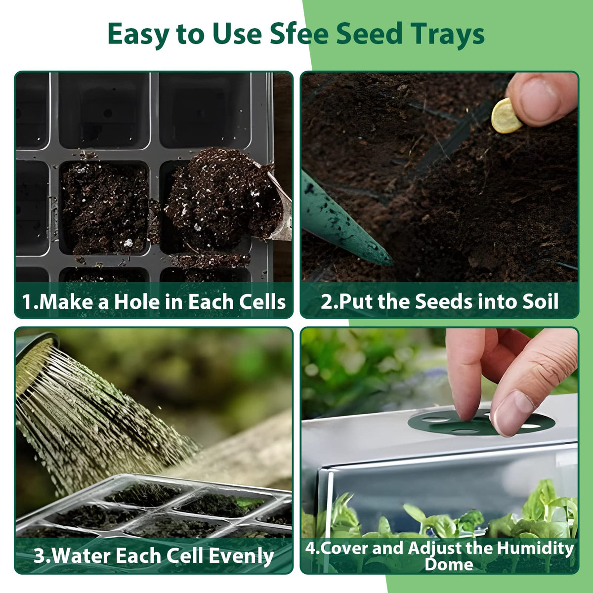 Sfee waterproof labels help track varieties during germination