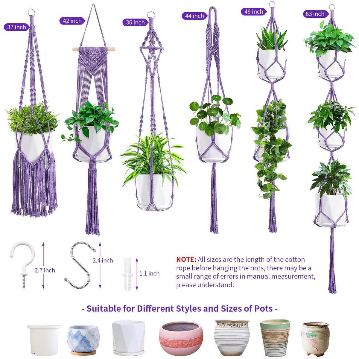SFENNGPET boho home decor macrame hanger ideal gift idea.