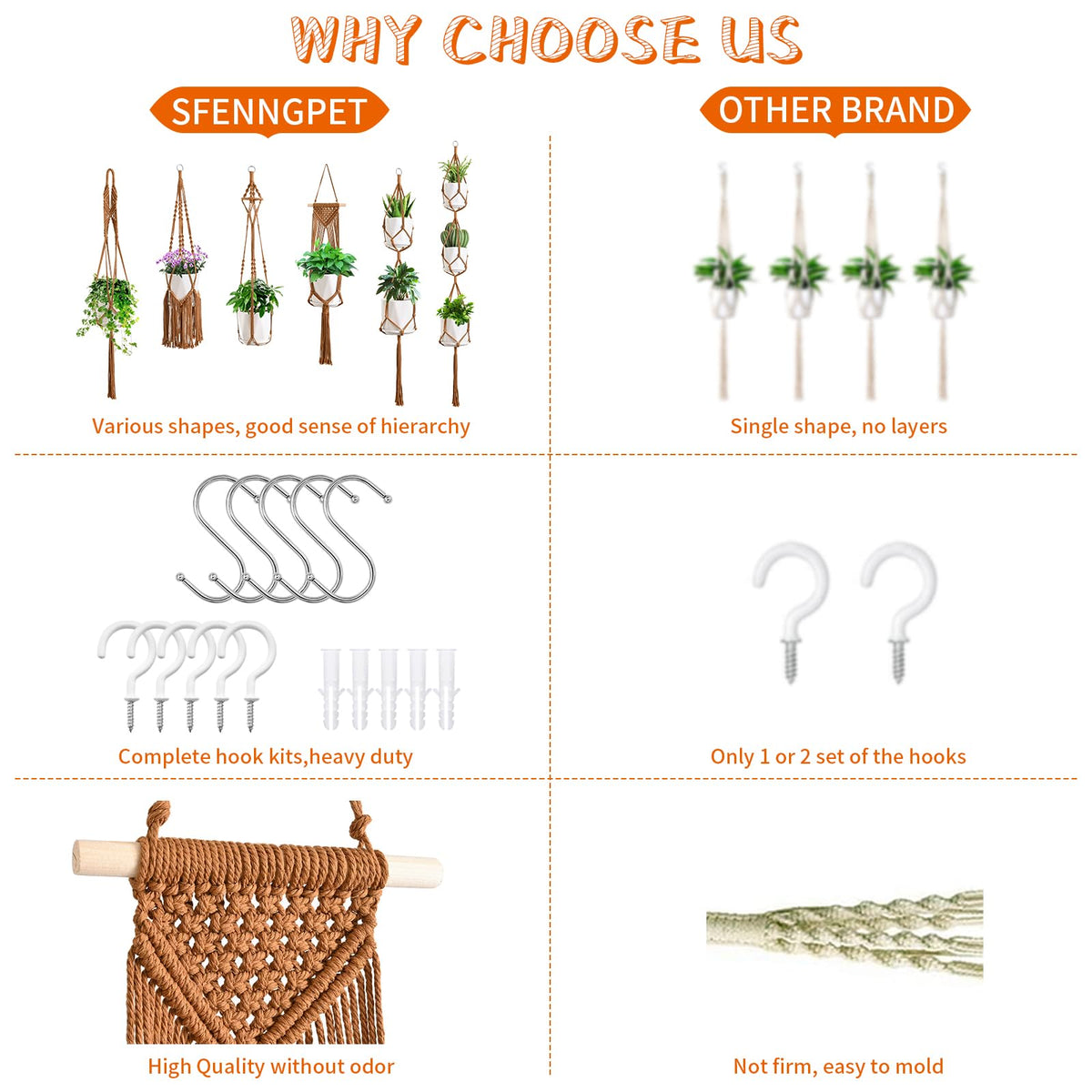 SFENNGPET indoor-outdoor décor idea with versatile plant hangers