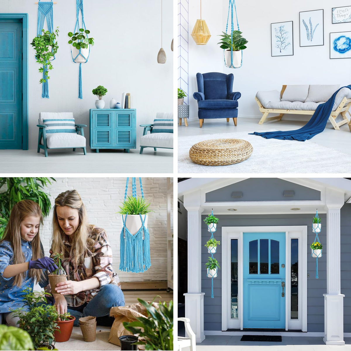 SFENNGPET supports 6–10 inch pots for secure hanging.
