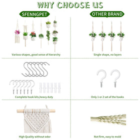 SFENNGPET tassel style option for stylish indoor plant display