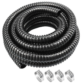 SGZFTAO pond tubing 1in ID 20ft, flexible corrugated hose for steady water flow.