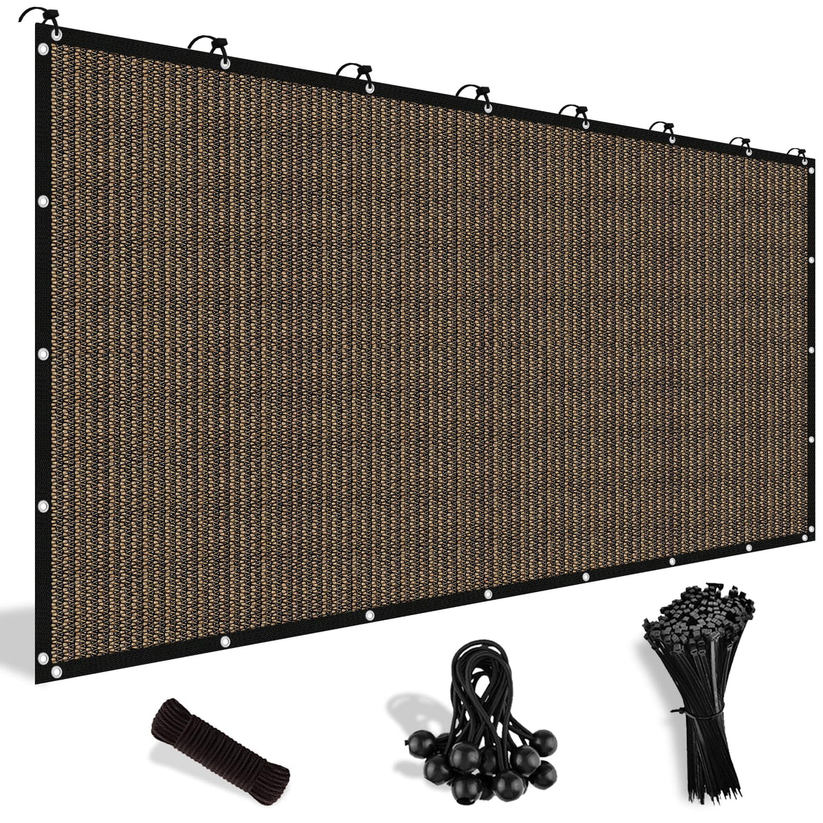 Shade&Beyond 90% sun shield mesh shade for patio protection against UV rays.