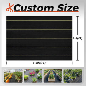 Shade&Beyond cut-to-size fabric adapts to beds, paths, and borders.