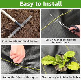 Shade&Beyond installation staples secure fabric quickly for a clean lay.