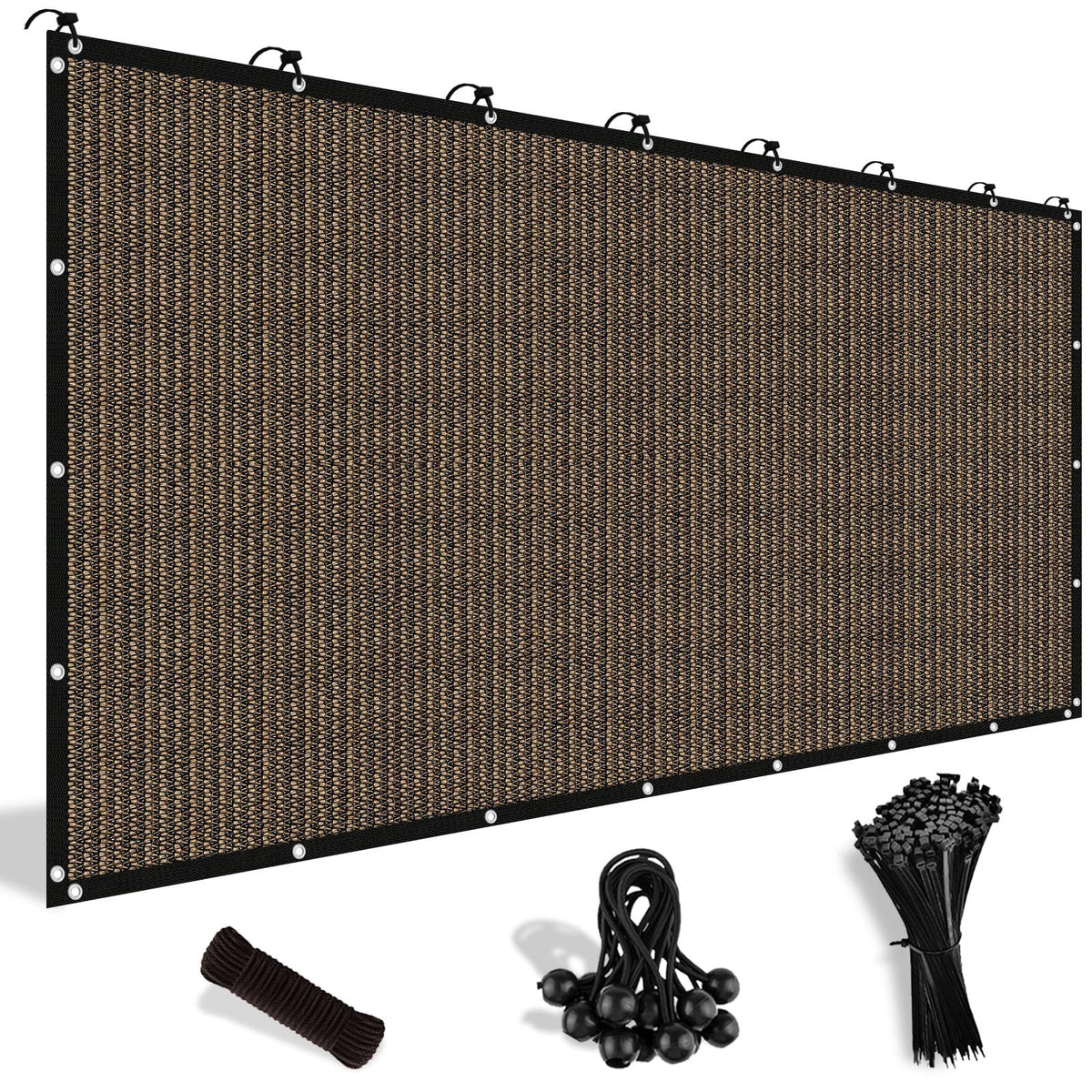 Shade&Beyond 90% sun block fabric closeup showing durable HDPE weave for lasting shade