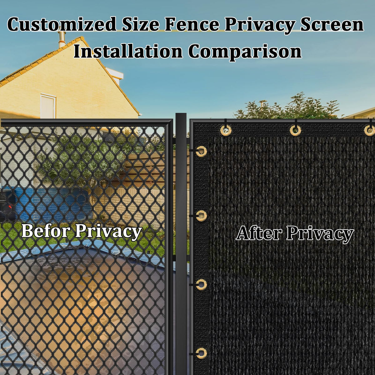 Shade&Beyond double-reinforced-edges provide extra strength outdoors.