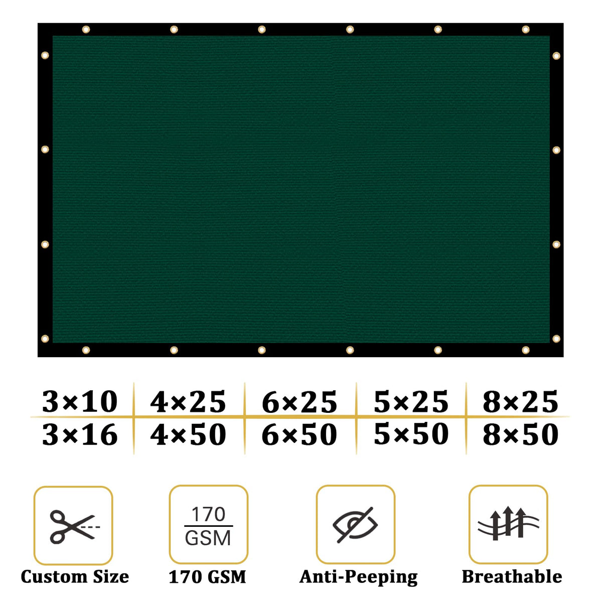 Shade&Beyond grommets detailed view illustrating secure attachment