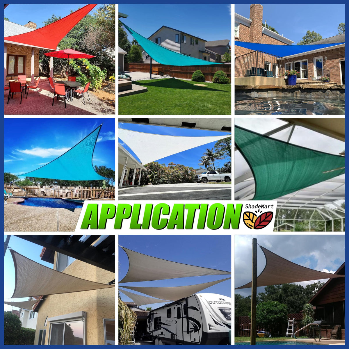 ShadeMart heavy-duty shade sail provides durable shade for patios and carports