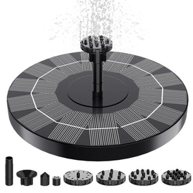 SHANCHAHUA bird bath fountain six-nozzles enhances garden water display