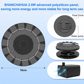 SHANCHAHUA outdoor fountain adds life to ponds and gardens