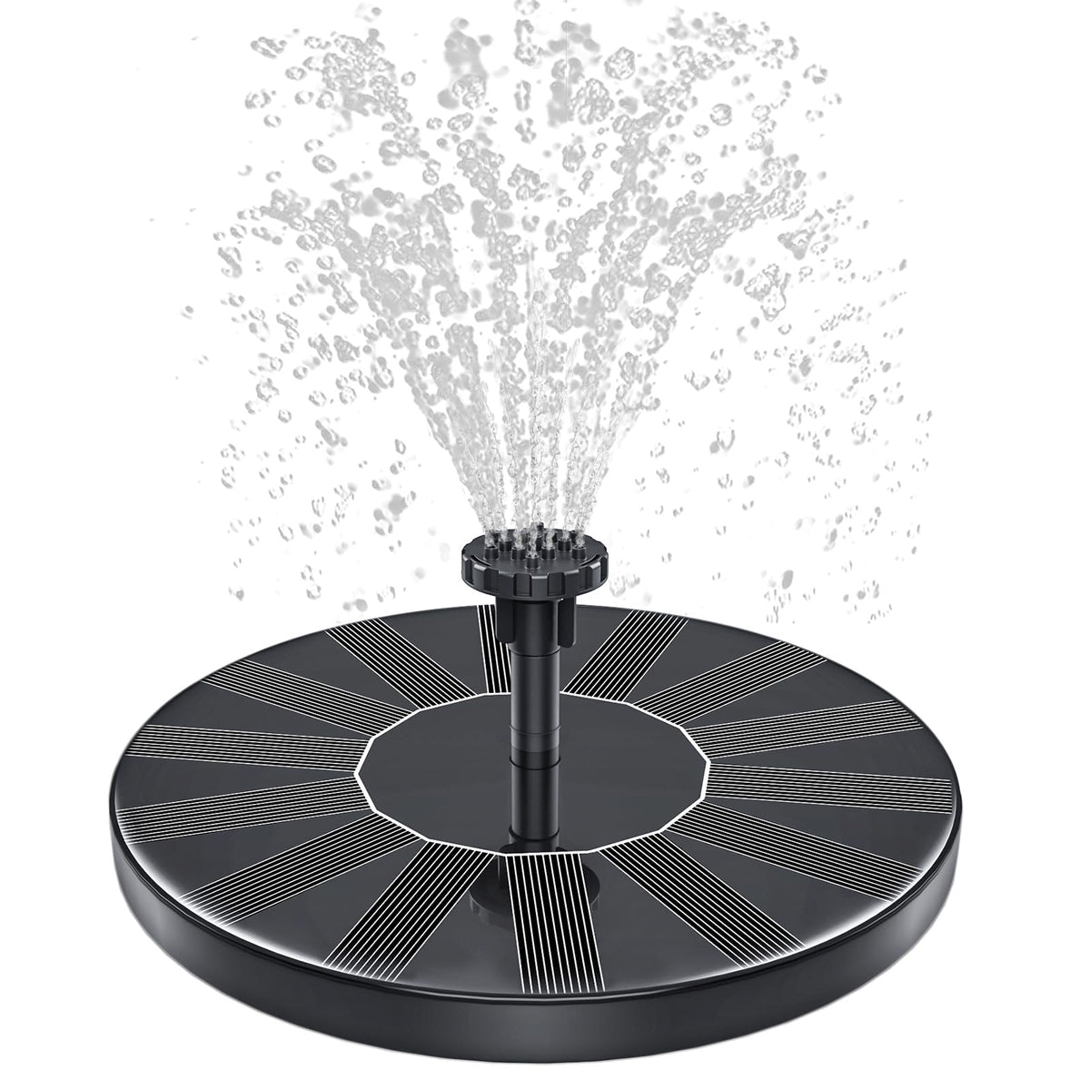 SHANCHAHUA solar fountain 1-5W pump in sunlit pond for aeration