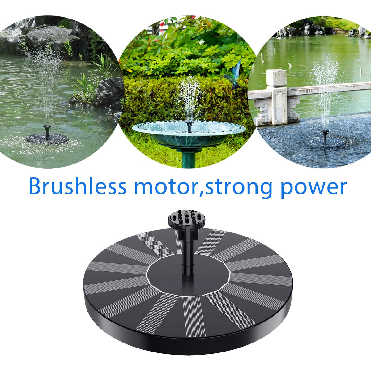 SHANCHAHUA 6.7-inch diameter fountain fits small ponds