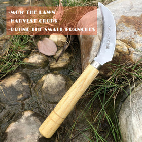SHANFEEK brown grass sickle aiding fast weed removal and edge shaping