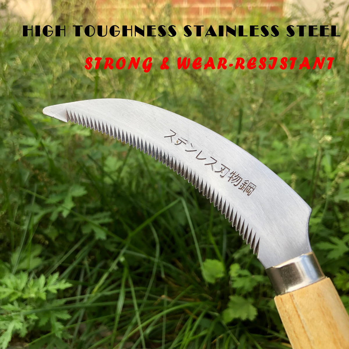 SHANFEEK solid wood brown handle delivering a comfortable grip