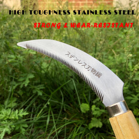 SHANFEEK solid wood brown handle delivering a comfortable grip