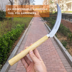 SHANFEEK Solid Wood Handle offers comfortable grip for extended use.