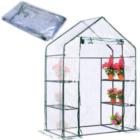 SHANGXING walk-in greenhouse cover with roll-up door for easy access and ventilation