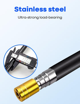 SHANWORN aluminum pole offers lightweight ergonomic control.
