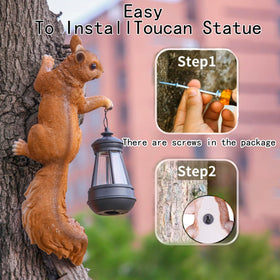 SHAODIE big resin squirrel statue enhancing outdoor decor with playful charm