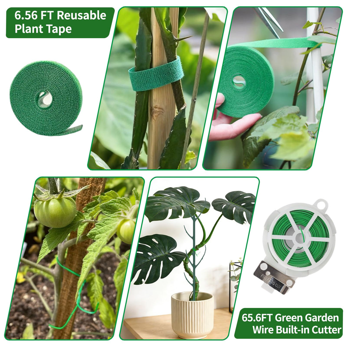 SHAOKAOLU stackable stakes support small to medium plants