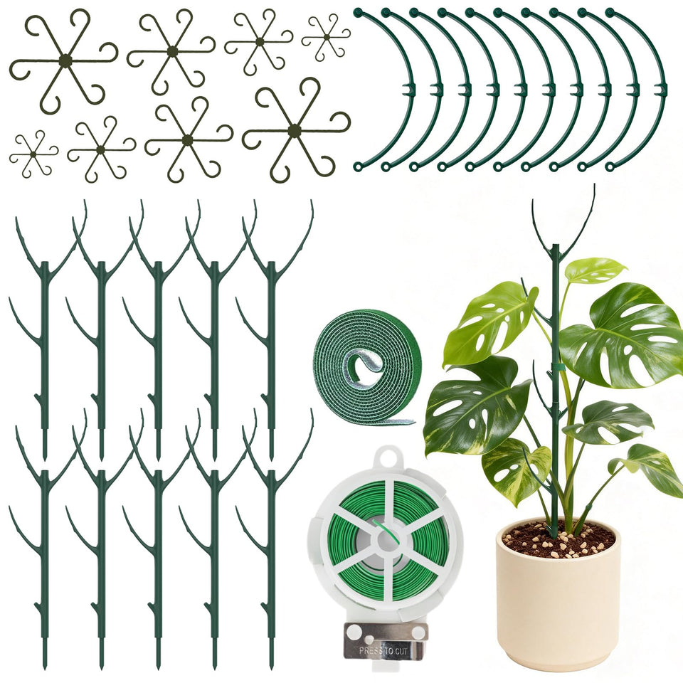 SHAOKAOLU stackable plant stake shows adjustable height for growing vines