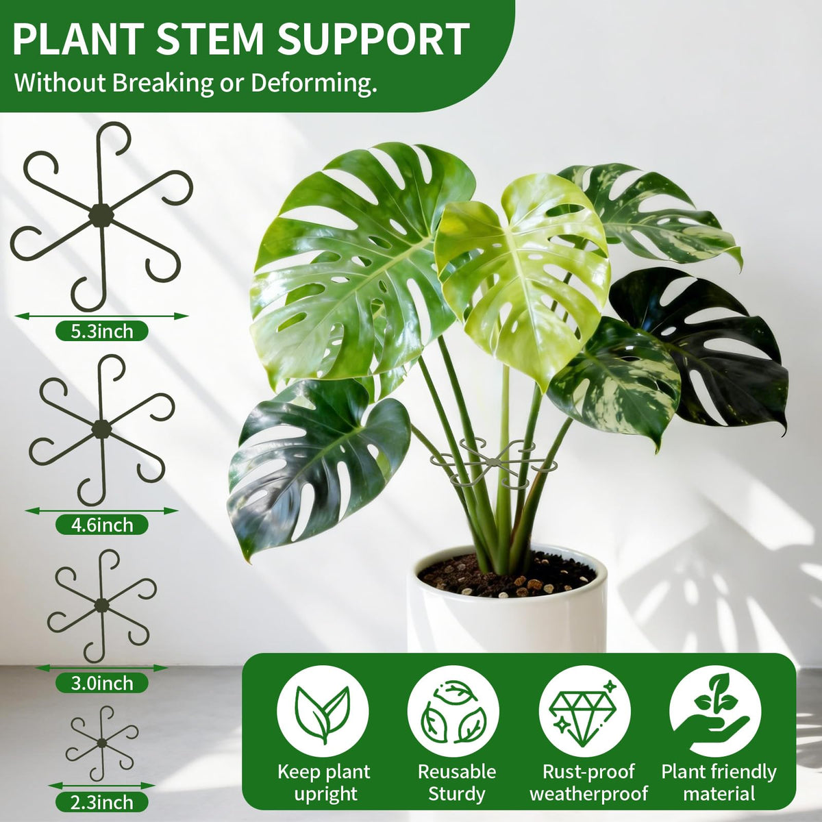 SHAOKAOLU four-size stem support adapts to many plants