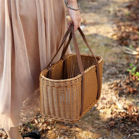 Shapeazy home decor basket adds rustic charm and practical storage