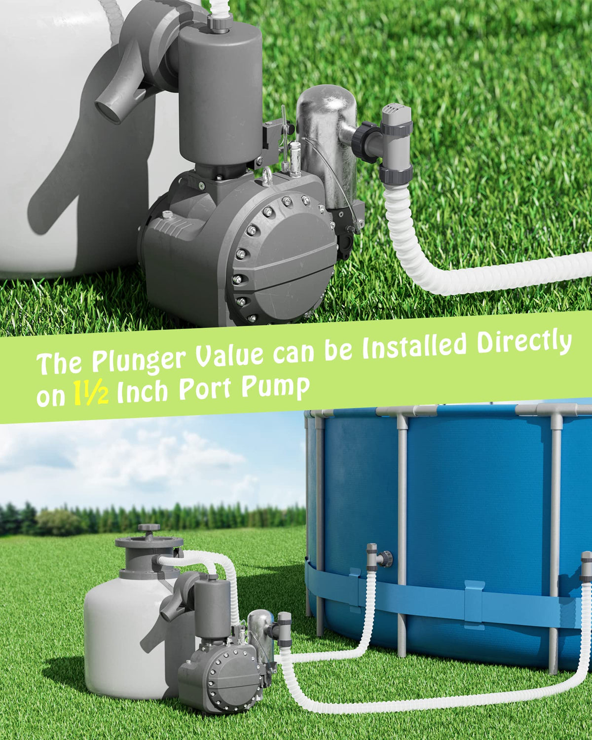SHAPON above-ground pool use with easy flow and simple hose changes